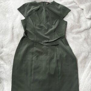 H&M Olive Midi Dress